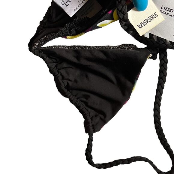 Beach Bunny Panama Animal Reversible Bikini Top nwt - Picture 5 of 5